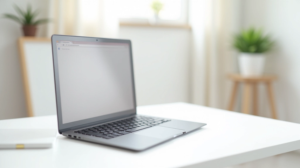 Moderner Laptop-Bildschirm mit sanftem Scroll-Animation und Parallax-Effekten auf einer Webseite