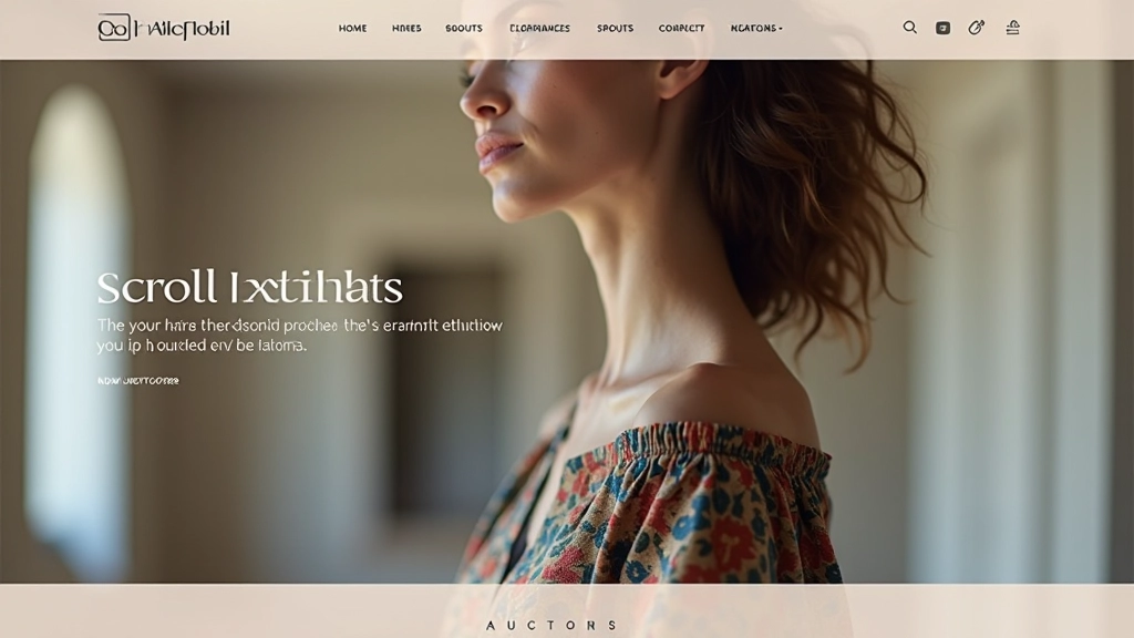 Fashion-Brand-Website mit Parallax-Scroll-Effekten