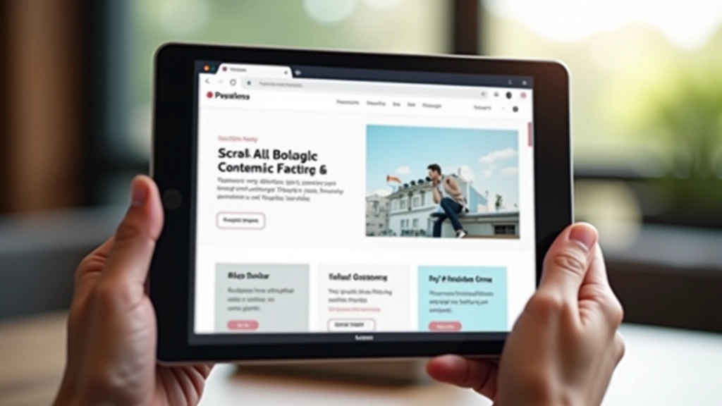 Webseite mit deutlich sichtbaren Scroll-Snap-Abschnitten und ausgerichteten Sektionen
